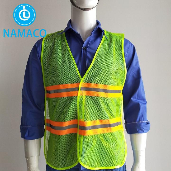 Áo Phản Quang Màu Xanh Chuối Sọc Cam (107/41 Liên Khu 4-5, P. Bình Hưng Hòa B, Q. Bình Tân, HCM)
