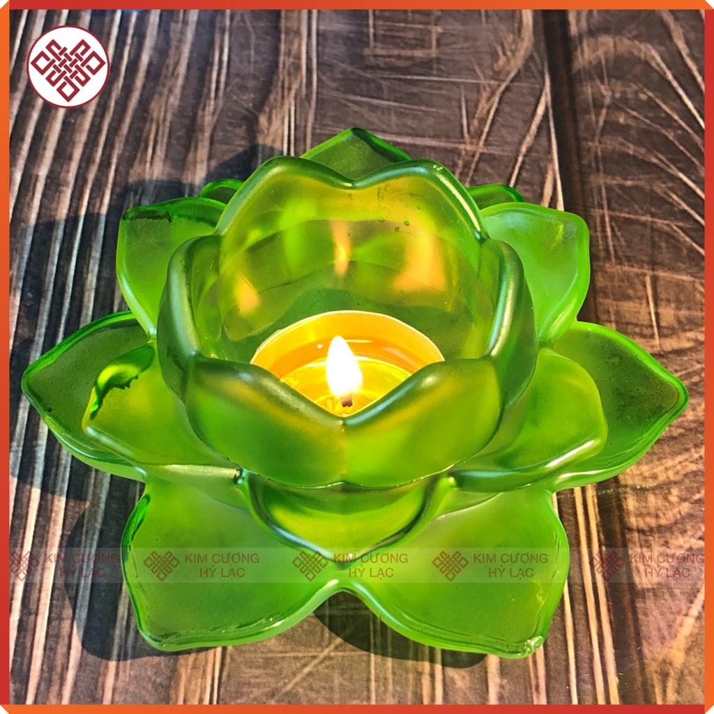 Chân Đèn [Kim Cương Hỷ Lạc] Hoa Sen Đựng Nến