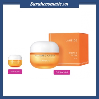 [Bill Hàn- mini] Kem dưỡng trắng, giảm thâm nám LANEIGE RADIAN-C CREAM 10ml
