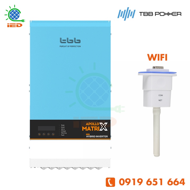 BIẾN TẦN INVERTER HYBRID (OFF-ON GRID) TBB APOLLO MATRIX 5KVA 48V - Biến tần điện mặt trời độc lập, 