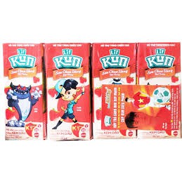 Lốc 4 hộp 180ml Sữa Chua Uống Tiệt Trùng Kun Love’in Farm