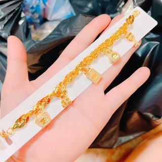 Lắc Italy 5 cham hiệu mạ vàng hot trend