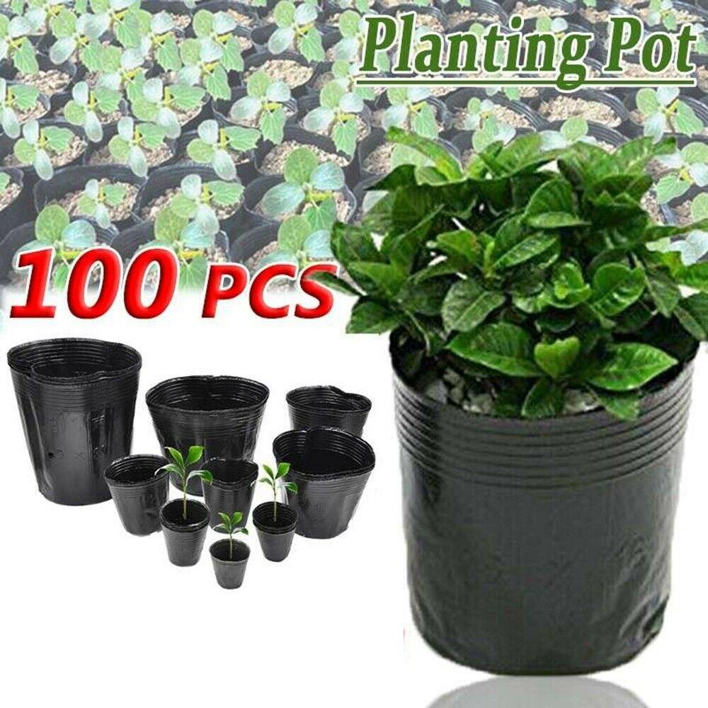 Bộ 100 Túi Trồng Cây Bằng Vải Thân Thiện Với Môi Trường
