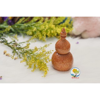 LỌ ĐỰNG TĂM BẰNG GỖ DỪA - Quà tặng trang trí handmade Memories.vn