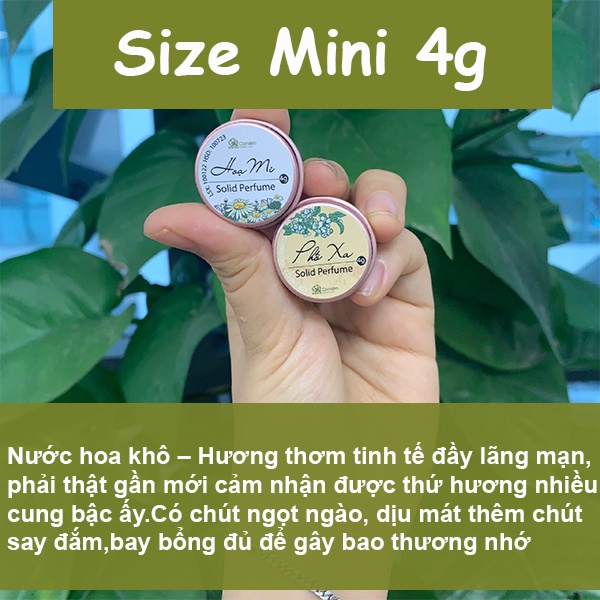 Nước hoa khô Nữ Thơm Lâu Cỏ Mềm 4g