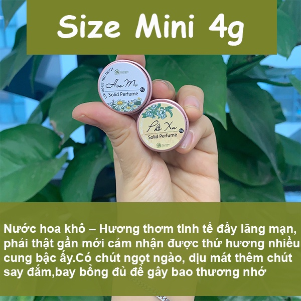 Nước hoa khô Nữ Thơm Lâu Cỏ Mềm 4g (Mùi ngẫu nhiên)