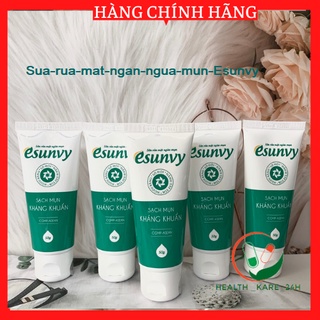 Sữa rửa mặt sạch mụn - Esunvy từ thảo dược, ngăn ngừa mụn đầu đen, mụn ẩn, mụn bọc, mụn cám, da dầu