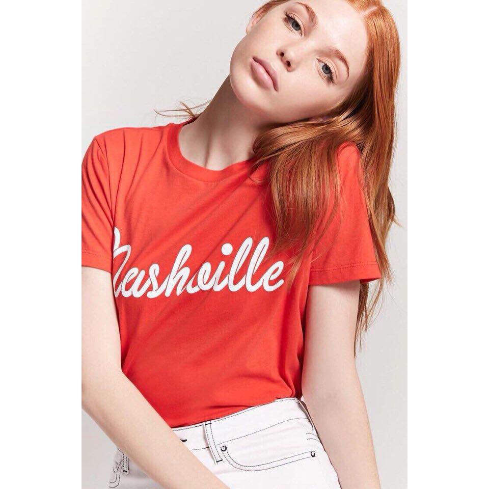 Áo thun đỏ F21 Nasheille