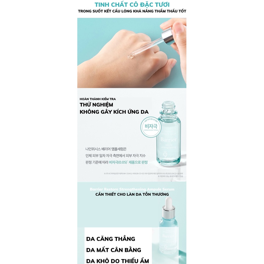 Tinh chất trẻ hóa da 9 Wishes Barrier Ampule Serum