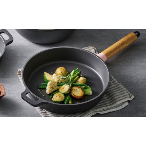 ♡K-kitchen♡ Bộ sưu tập chảo chiên bằng gỗ cảm ứng chảo