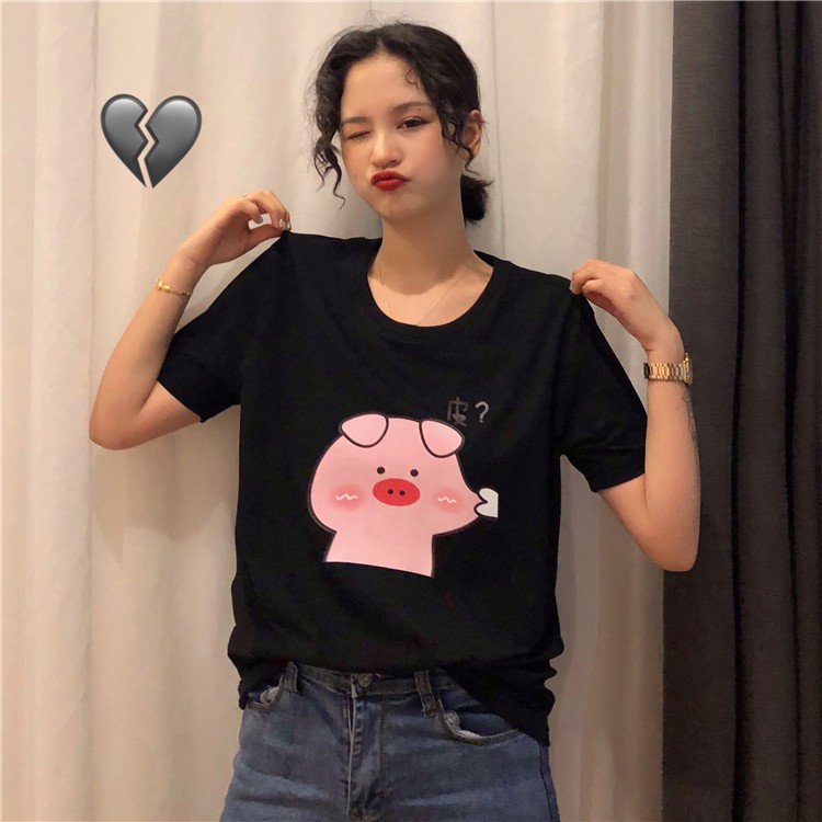 Áo thun unisex tay lỡ form rộngAH1485 dành cho nam nữ họa tiết thời trang