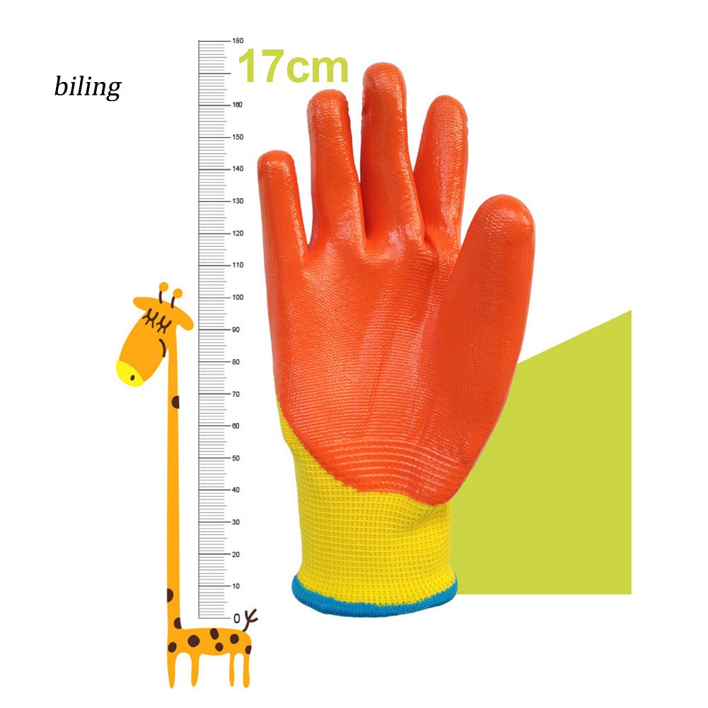 ✿yyyp✿-Kids Children Protective Gloves Garden Anti Bite Cut Collect Seashells Protector