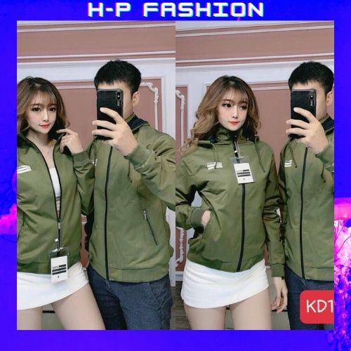 Áo Khoác Cặp Nam Nữ 🔵 𝐅𝐑𝐄𝐄 𝐒𝐇𝐈𝐏 🔵 Khoác Dù Nam - Nữ 2 Lớp Cao Cấp Có Túi Trong Tiện Lợi HpFashion - AKDC05