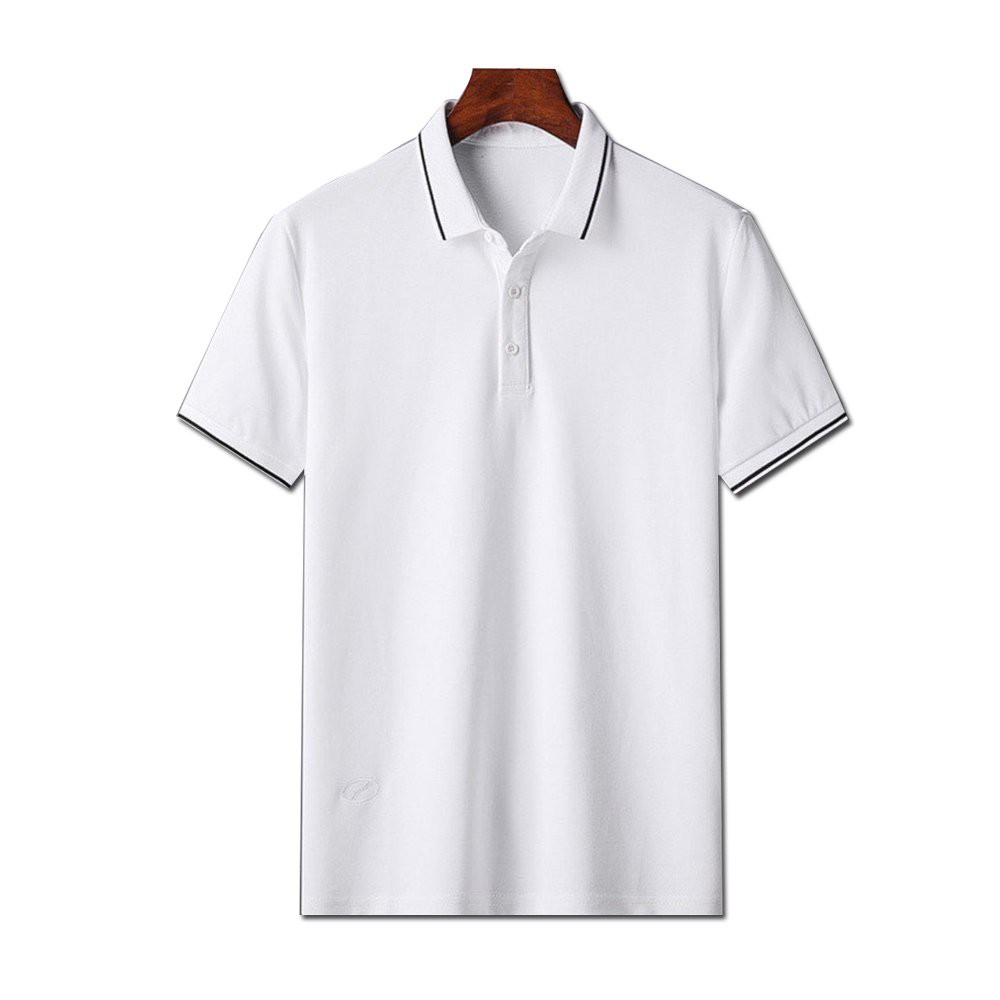 Áo polo nam, Áo phông cổ bẻ tay ngắn phong cách unisex hai màu chất liệu cotton cá sấu cao cấp