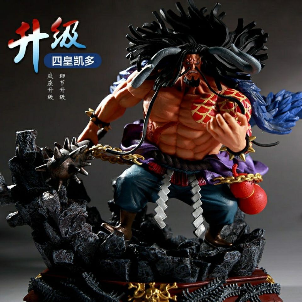 Decorations can be wholesale high-quality version of One Piece Four Kings GK battle Kaido scene base kaido figure model