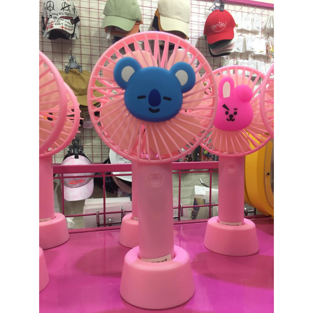 Quạt đứng tích điện quạt BT21 fan có đế quạt điện