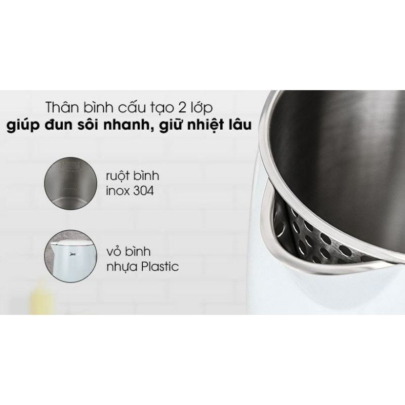 Bình siêu tốc Midea 1.7 lít MK-17DC- new 100%