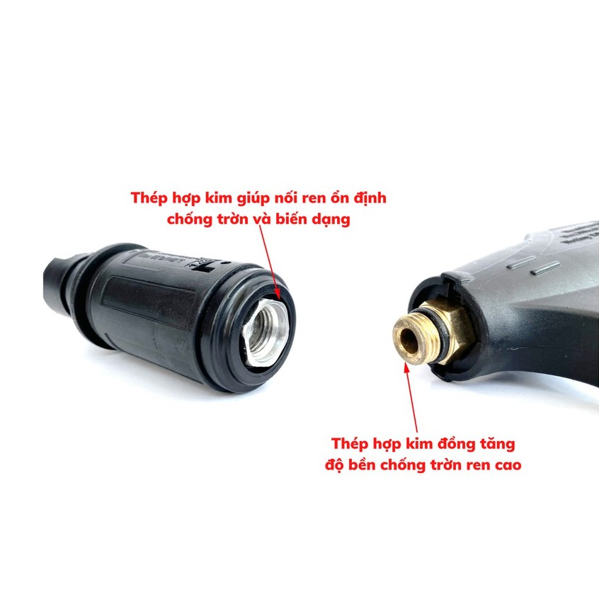 Súng rửa xe, Súng rửa xe áp lực cao ren ngoài 22 và 14mm