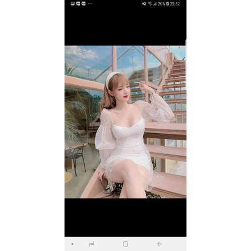 Mẫu Đầm Gu Thời Trang -- Đầm Lưới In Lót UMI Ôm Body Siêu Hấp Dẫn UP