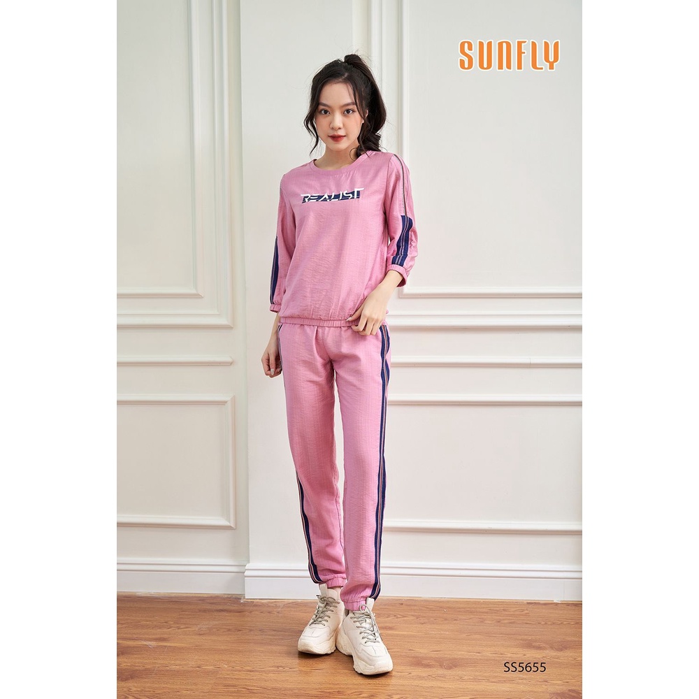 SS5655 - BỘ THỂ THAO LINEN ÁO TAY LỠ QUẦN DÀI