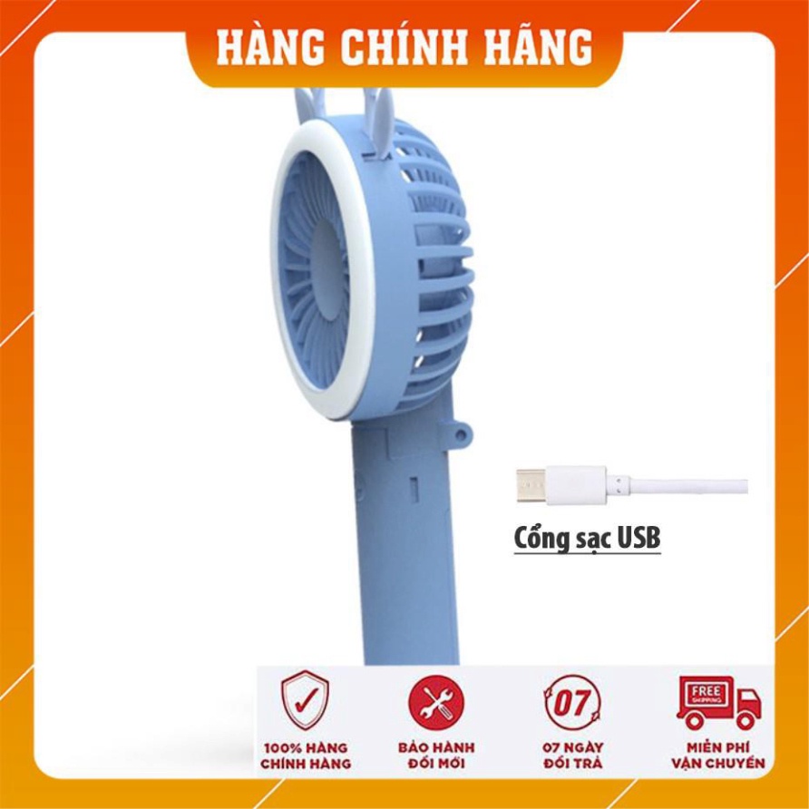 [Bảo hành 1 đổi 1] Quạt cầm tay mini, quạt tích điện cầm tay cho bé, kèm  PIN chống cháy nổ an toàn tuyệt đối