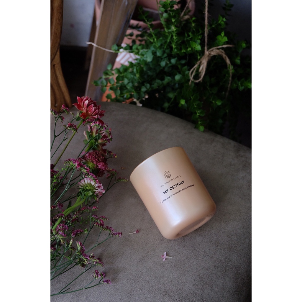 Nến Thơm NEN My Destiny - Ấm Áp Vị Kẹo Bơ Muối Đen 250g (AS1-NS)