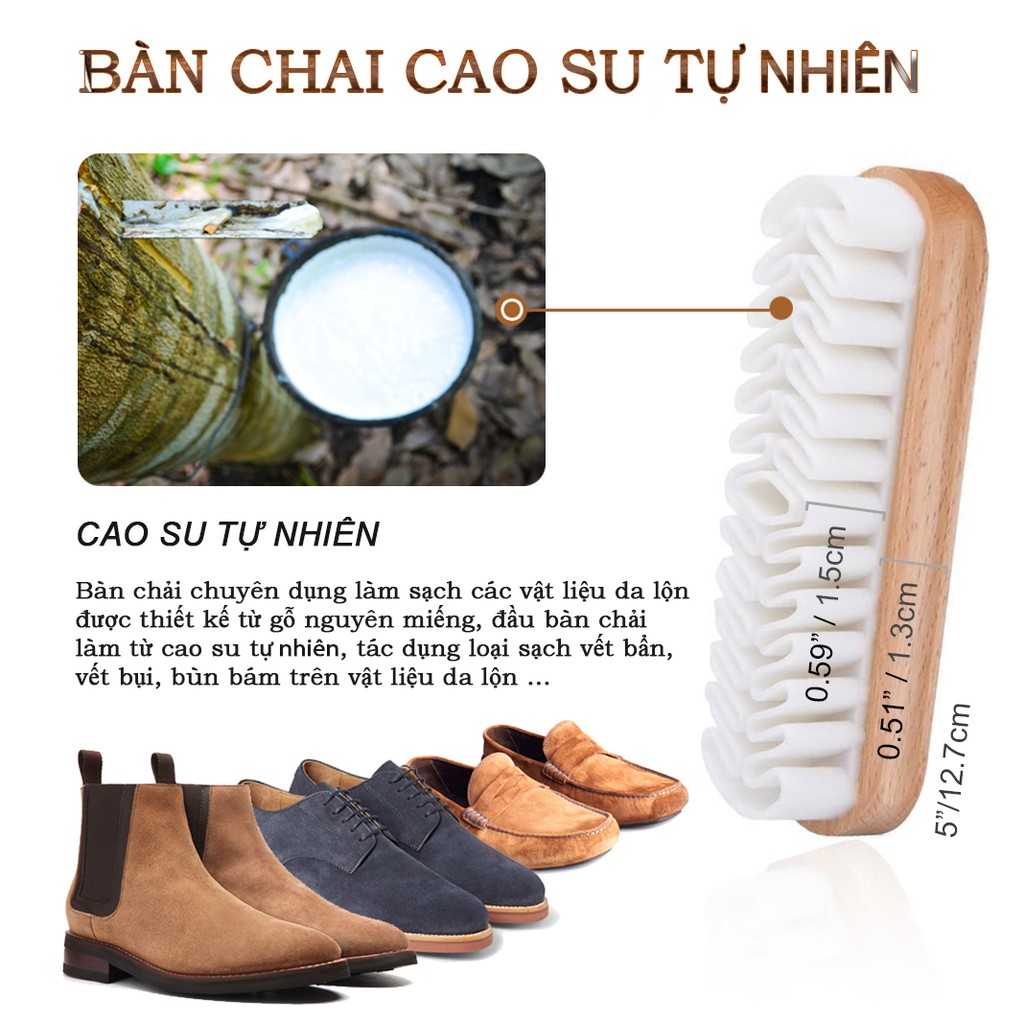 Bàn Chải Đánh Giày Lông Ngựa 17x5cm