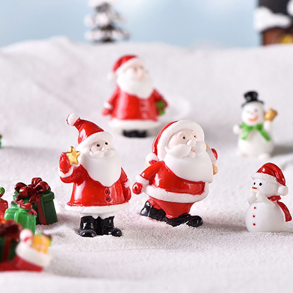 Mô hình ông già noel mini dùng trang trí giáng sinh DIY