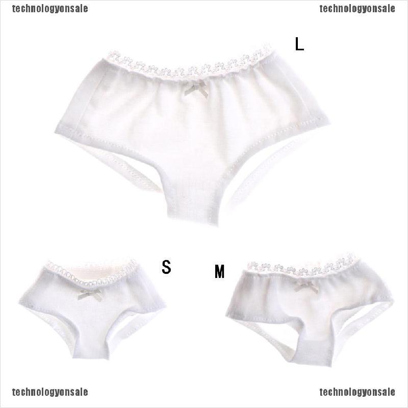 [Tech] 1/3 1/4 1/6 Solid White Underwear Briefs for BJD SD Dollfie Dolls Clothes