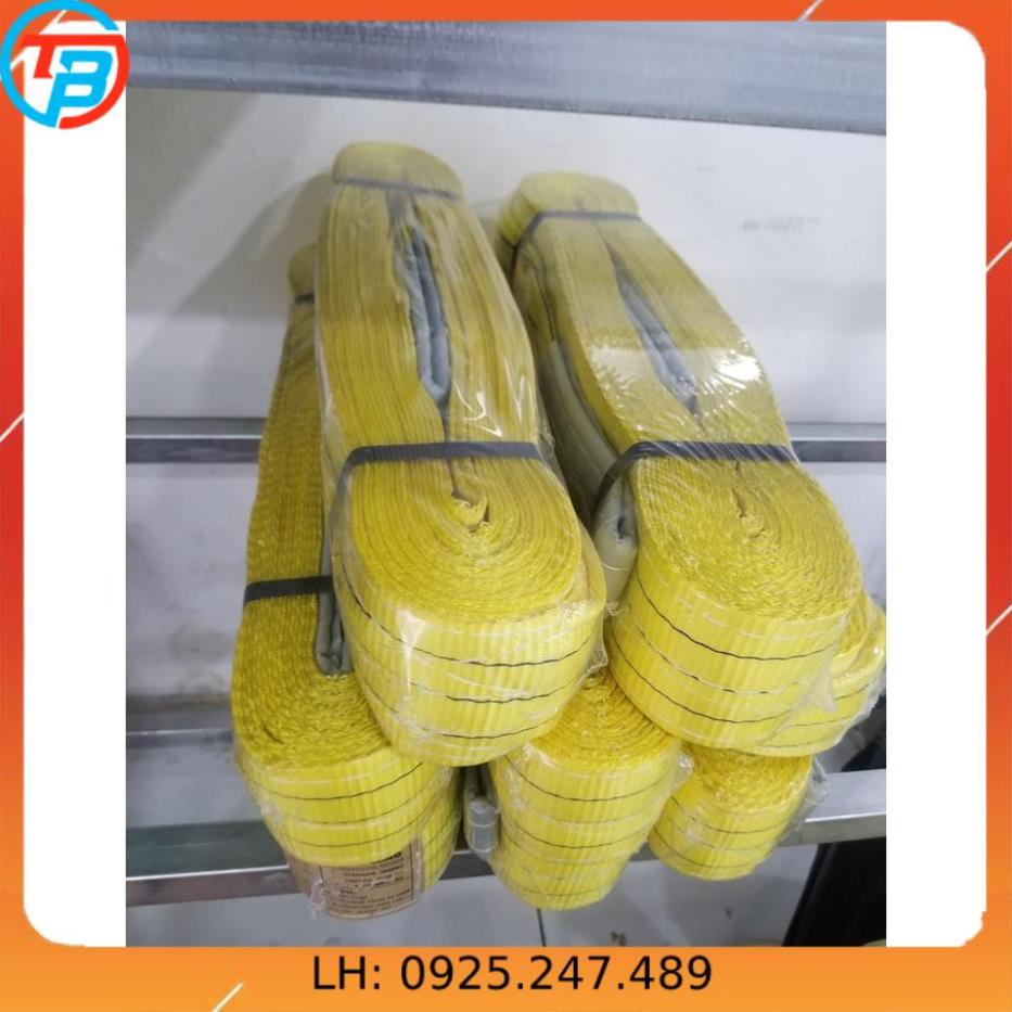 Dây bẹ cẩu hàng 3 Tấn bản rộng 75mm.kích thước dài 8 mét  10 mét.kimkhinhatphat