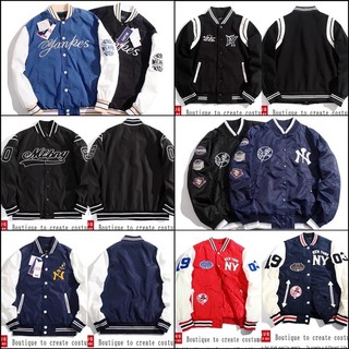 JACKET BOMBER NEW YORK MLB AUTHENTIC HOT HIT FORM 40-100KG *NHẮN TIN LẤY ẢNH THẬT*