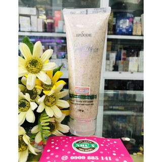 Sữa rửa mặt hạt mơ beaumore scrub foam cleansing white 120g