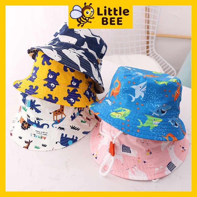 Mũ cho bé gái, mũ cho bé trai vành tròn đáng yêu UNISEX vải cao cấp.