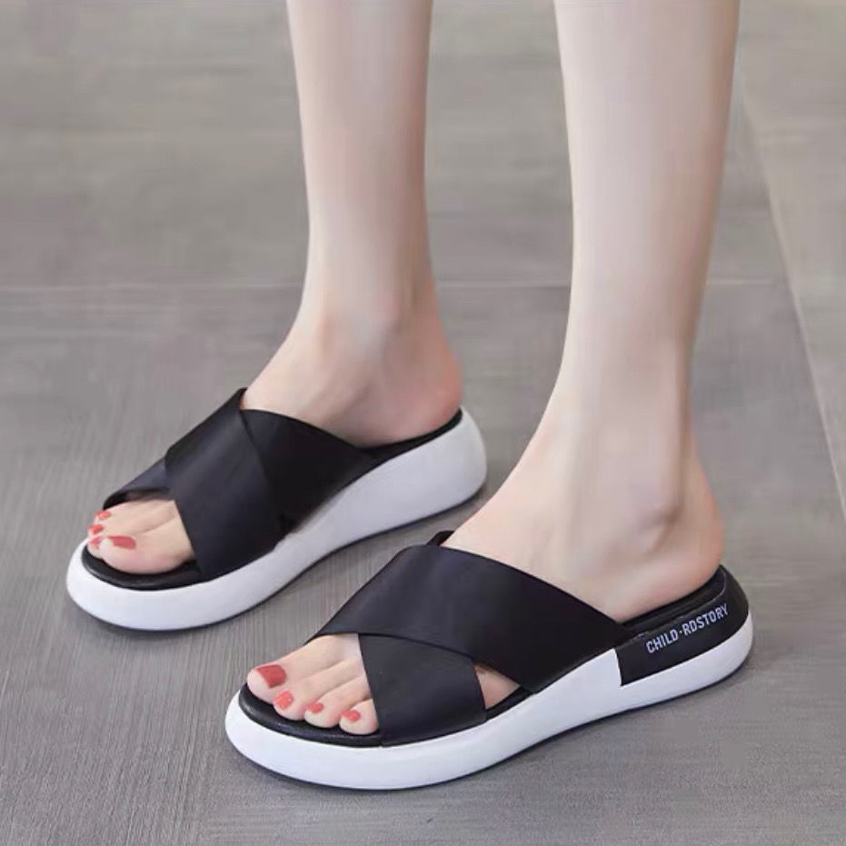 Dép Sandal Đế Dày Thời Trang Mùa Hè Dành Cho Nữ / Size 35-40