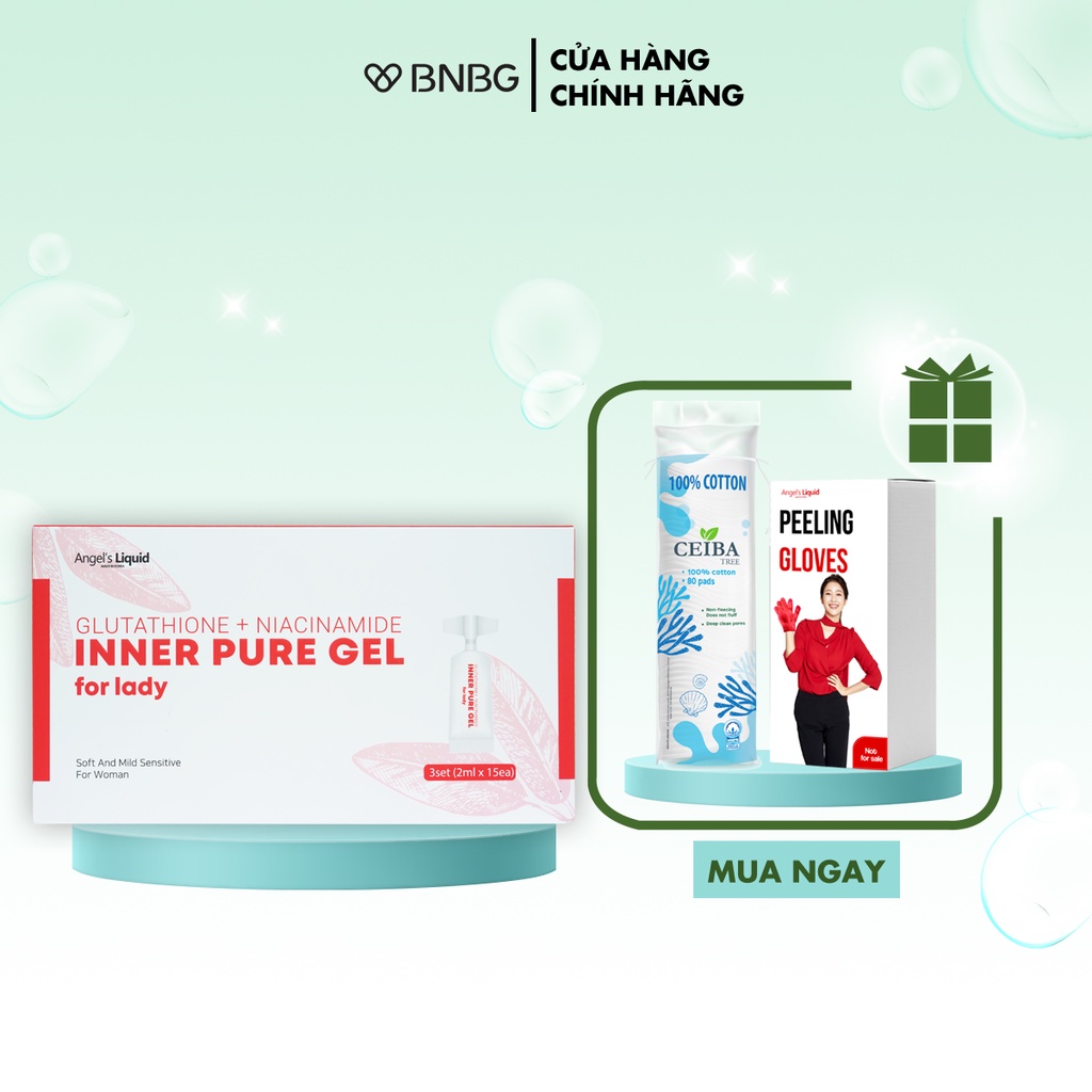 Siêu Tinh Chất Làm Hồng Se Khít Vùng Kín Angel Liquid Glutathione Plus Niacinamide Inner Pure Gel 2ml x15 ống