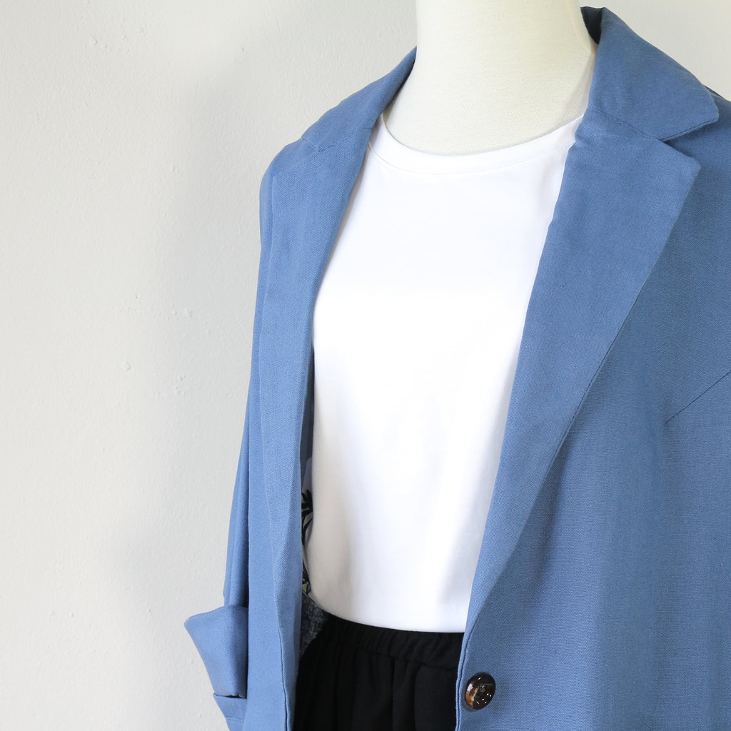 💖FREESHIP💖 Áo Khoác Blazer Linen Mùa Hè TokyoKei - Mỏng. Nhẹ - TAH125 | BigBuy360 - bigbuy360.vn