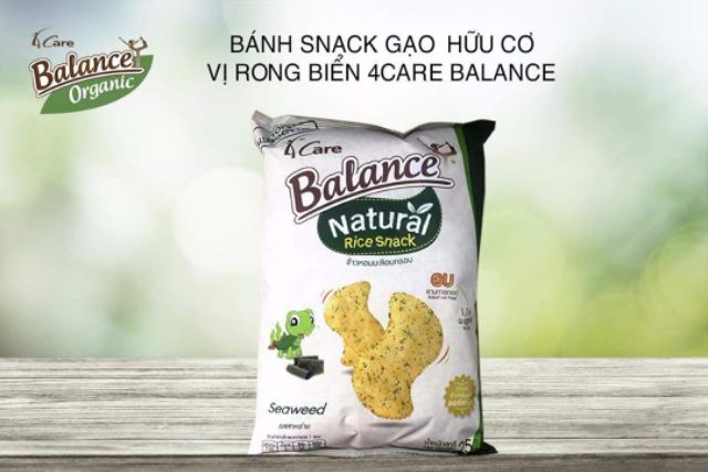 Bánh snack gạo hữu cơ 4Care Balance cho bé