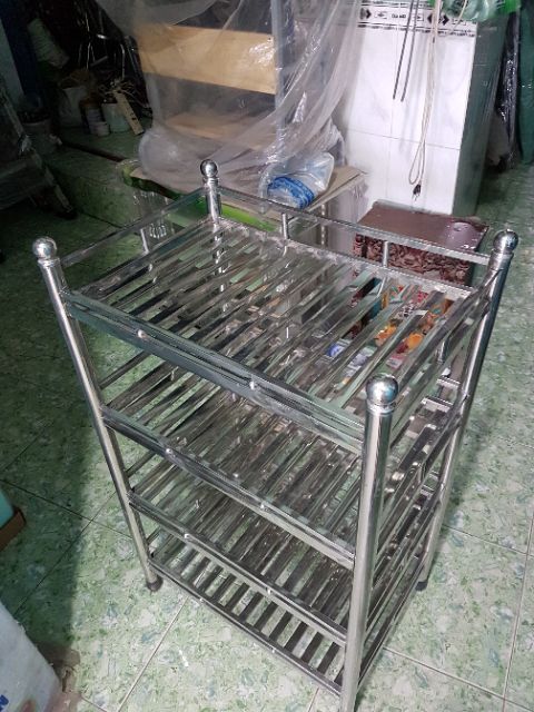 Kệ chén thẻ 4 tầng  40×60