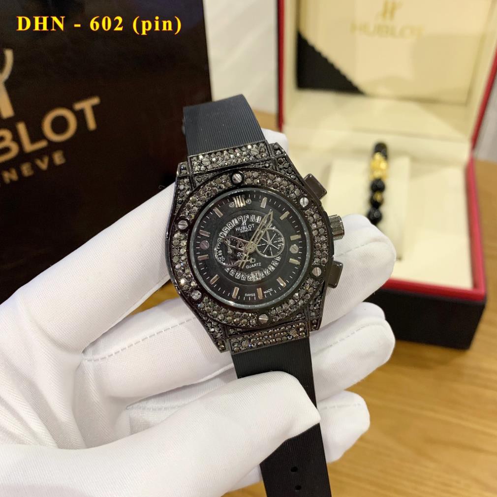 Đồng hồ nữ Hulo máy pin dây cao su mặt full đá cao cấp có bảo hành DHN602 -Shop116 | BigBuy360 - bigbuy360.vn
