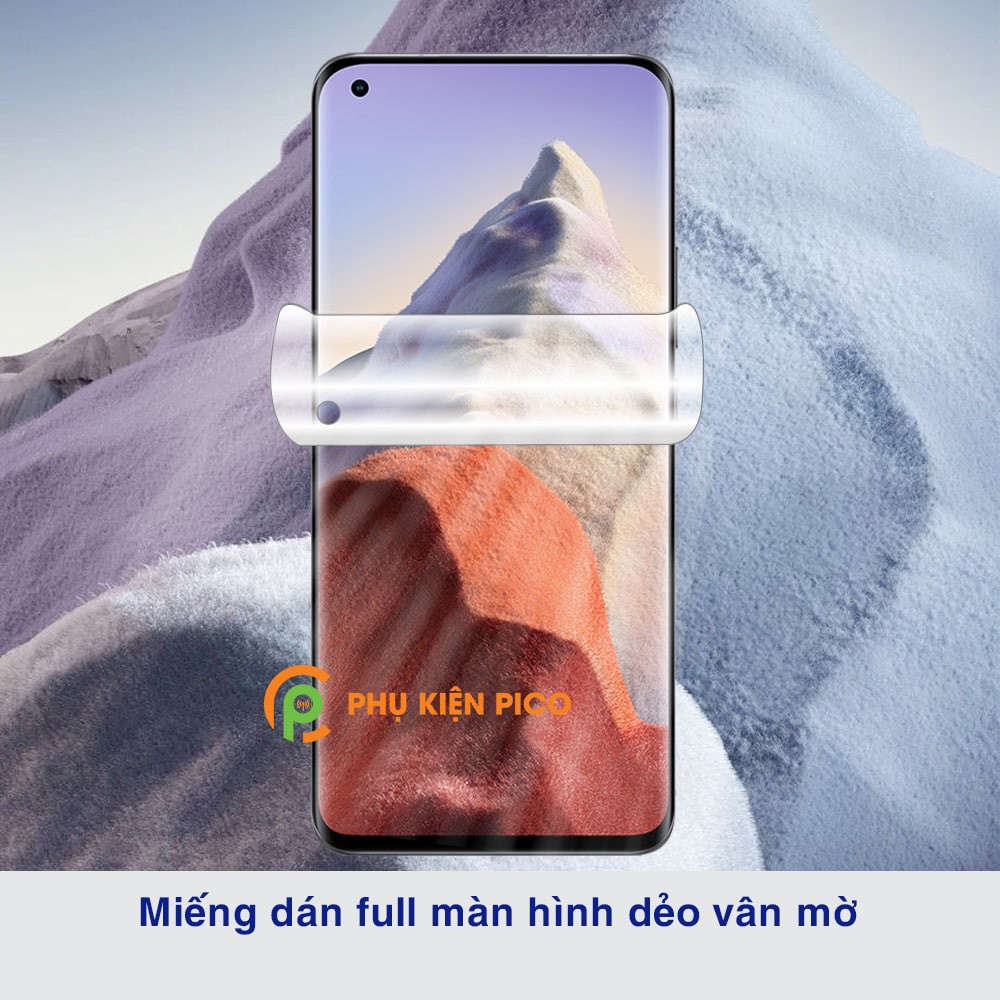 Dán màn hình Xiaomi Mi 11 Ultra PPF cao cấp dẻo vân mờ chống bám vân tay - Dán dẻo Xiaomi Mi 11 Ultra