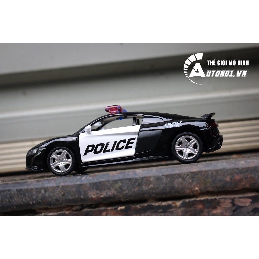 MÔ HÌNH XE AUDI R8 POLICE 1:36 SCALE MODEL 7161