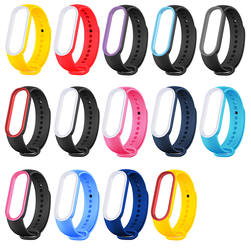 Dây Đeo Thay Thế Chất Liệu Silicon Màu Trơn Cho Mi Band 5  Band5