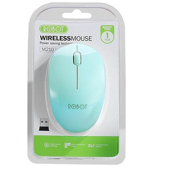 Chuột Quang Không Dây M210 2.4g 1600dpi Màu Xanh Lá | BigBuy360 - bigbuy360.vn