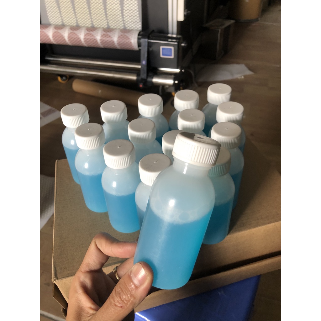 💍 NƯỚC RỬA ĐẦU IN,  ngâm đầu in phun màu xanh 100ml cho máy in Epson 4720,I3200,5113,...,