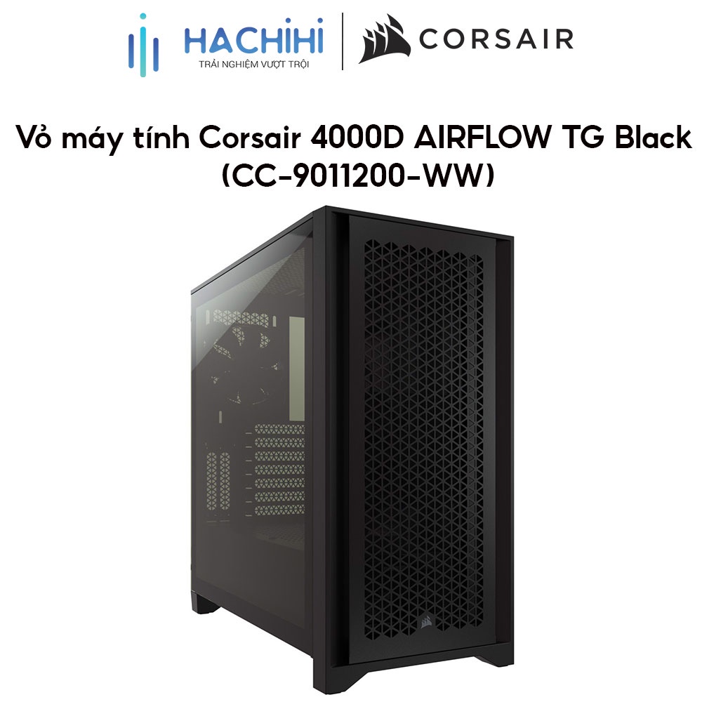 Vỏ máy tính Corsair 4000D AIRFLOW TG Black (CC-9011200-WW)