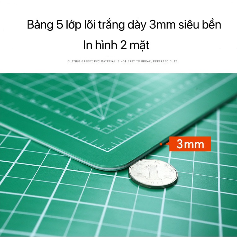 Chuyên sỉ Bảng kê cắt 3 lớp tự liền A0 DIY Cutting Mat thủ công, kê vải may
