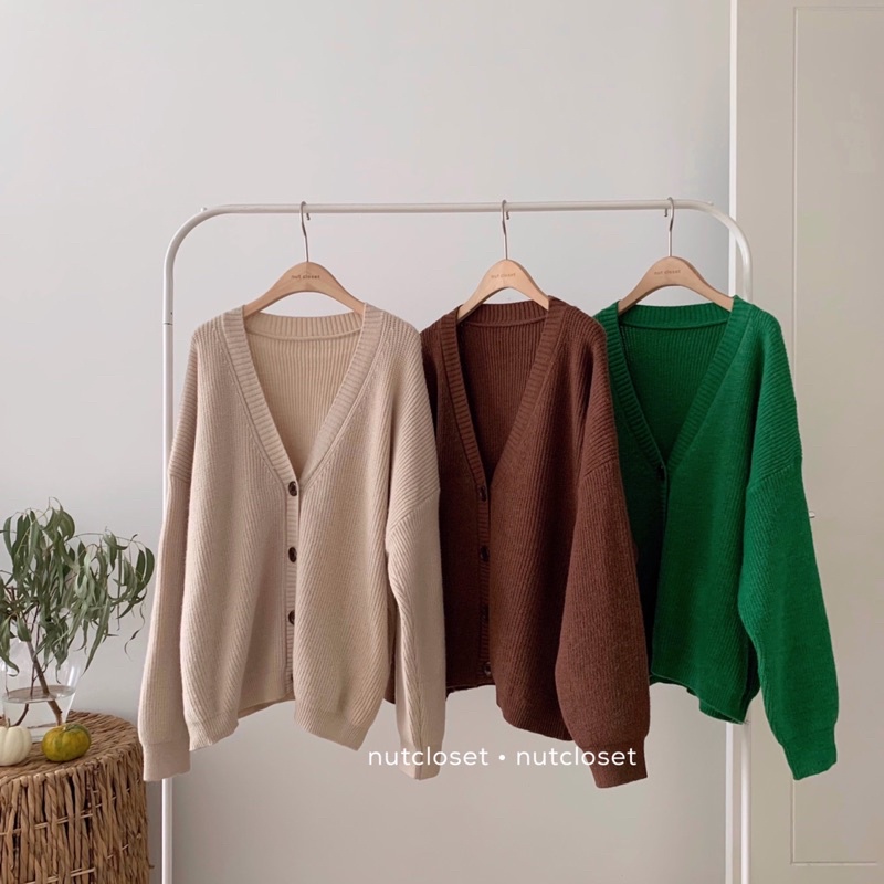 [Mã 2611THTRANG100K hoàn 10% xu đơn 99K] Áo cardigan len cổ V 4 cúc _ A0311
