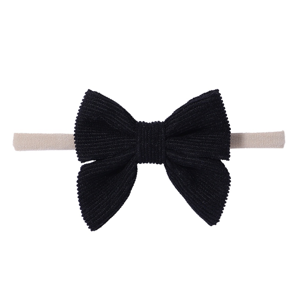 KIDSBOWS 1 băng đô nơ màu trơn dễ thương cho bé gái