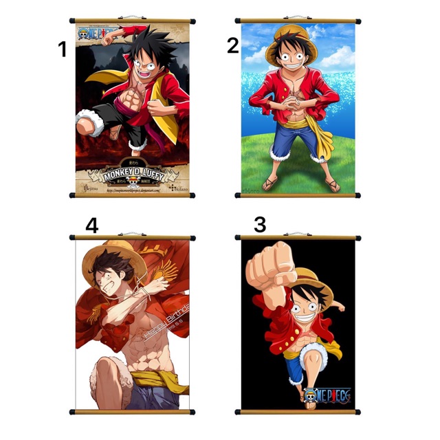 Ảnh treo Lufy one piece, tranh treo tường one piece