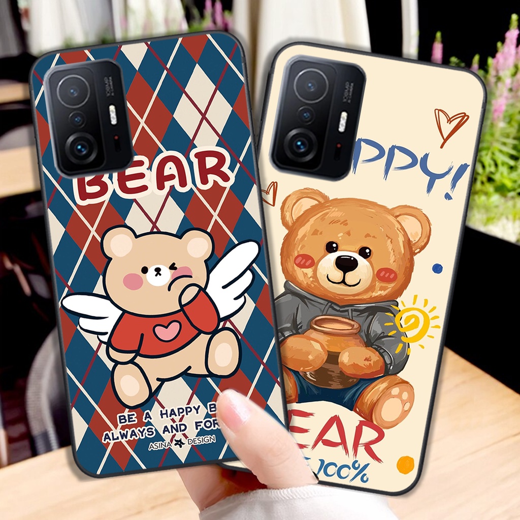Ốp lưng Xiaomi Xiaomi 11T 5G - Xiaomi 11T Pro 5G ( Mi 11T 5G - Mi 11T Pro 5G) in chú gấu tinh nghịch siêu chất siêu rẻ